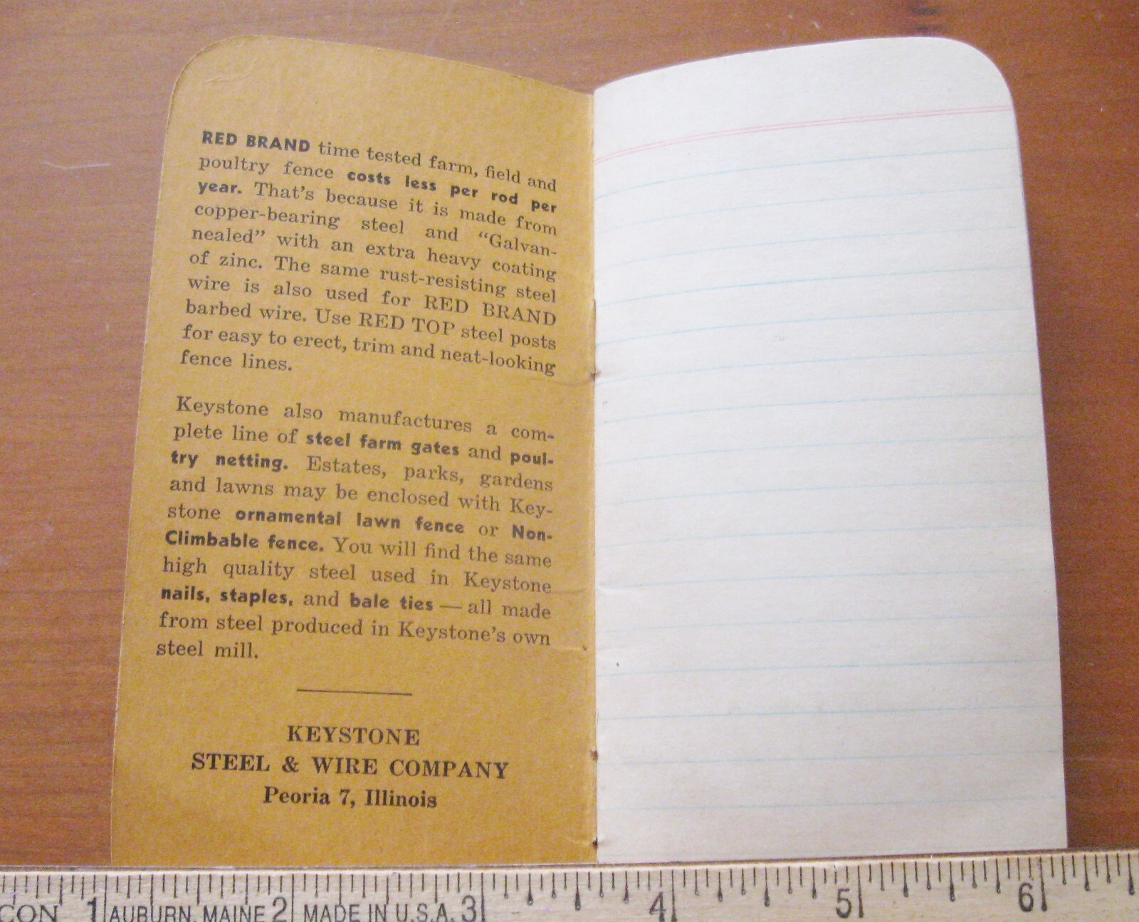 Vintage Keystone Steele and Wire Look for Red Brand Pamphlet Farmer&rsquo;s Guide