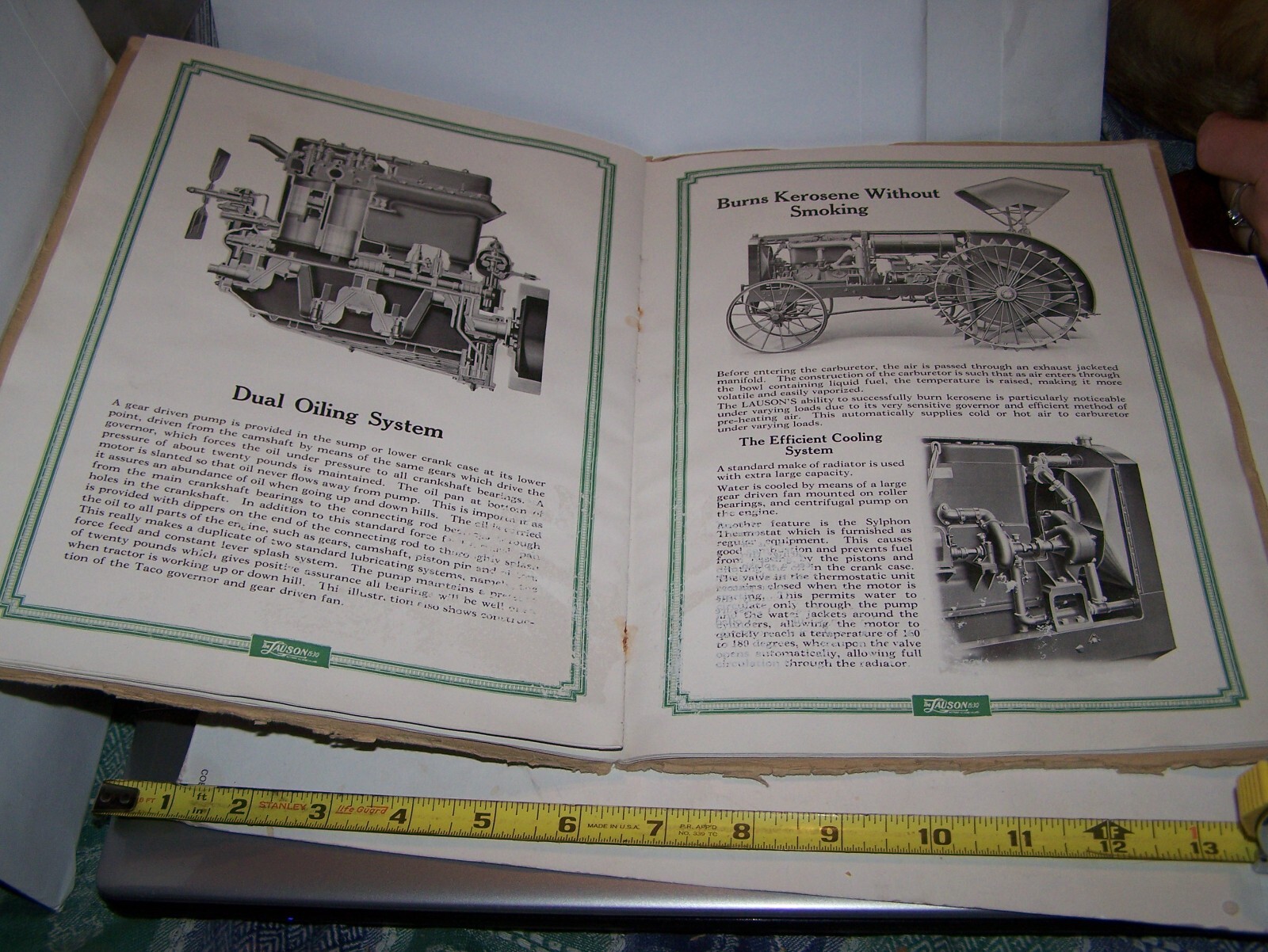 JOHN LAUSON 15-30 Farm Tractor Sales Catalog Hit Miss Engine Steam Motor Oiler