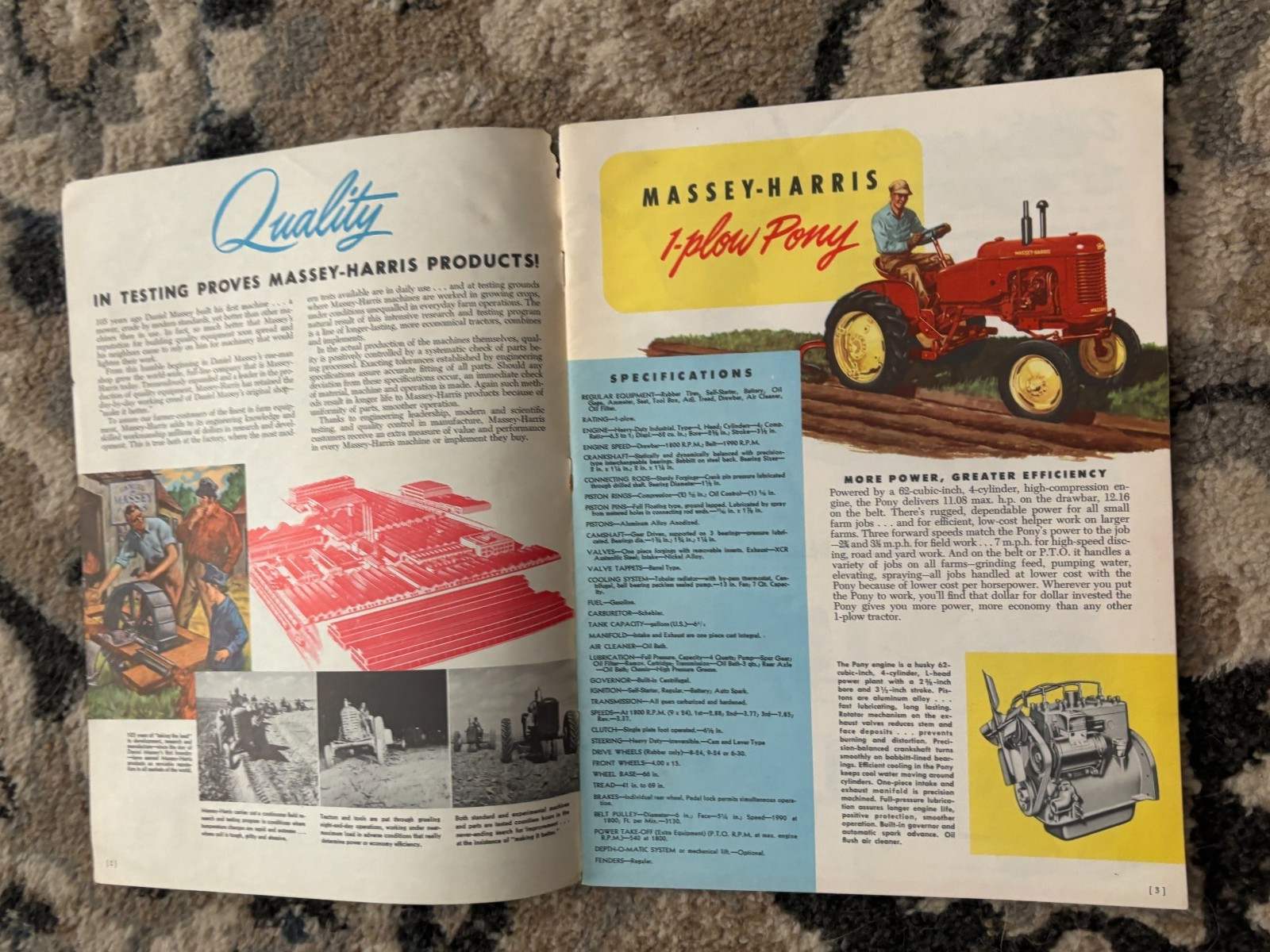 Massey Harris Buyers Guide For 1951 Brochure DCPA26