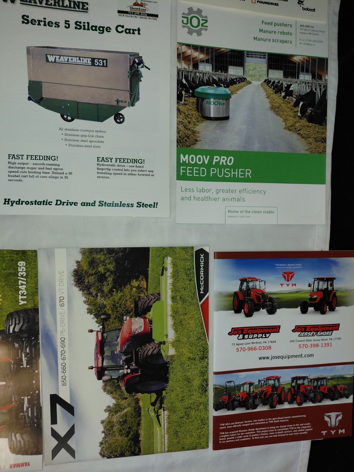 Lot Of 80+ Modern (Year 2000+) Farm Equipment, Tractor, Combine Brochures