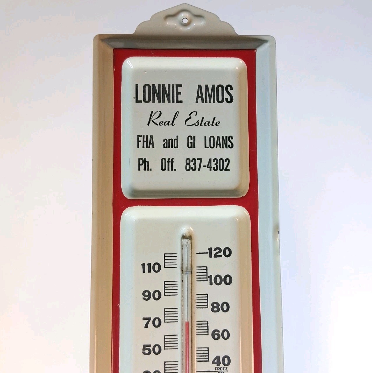 Vintage Advertising Thermometer, Sunnyside Wa.
