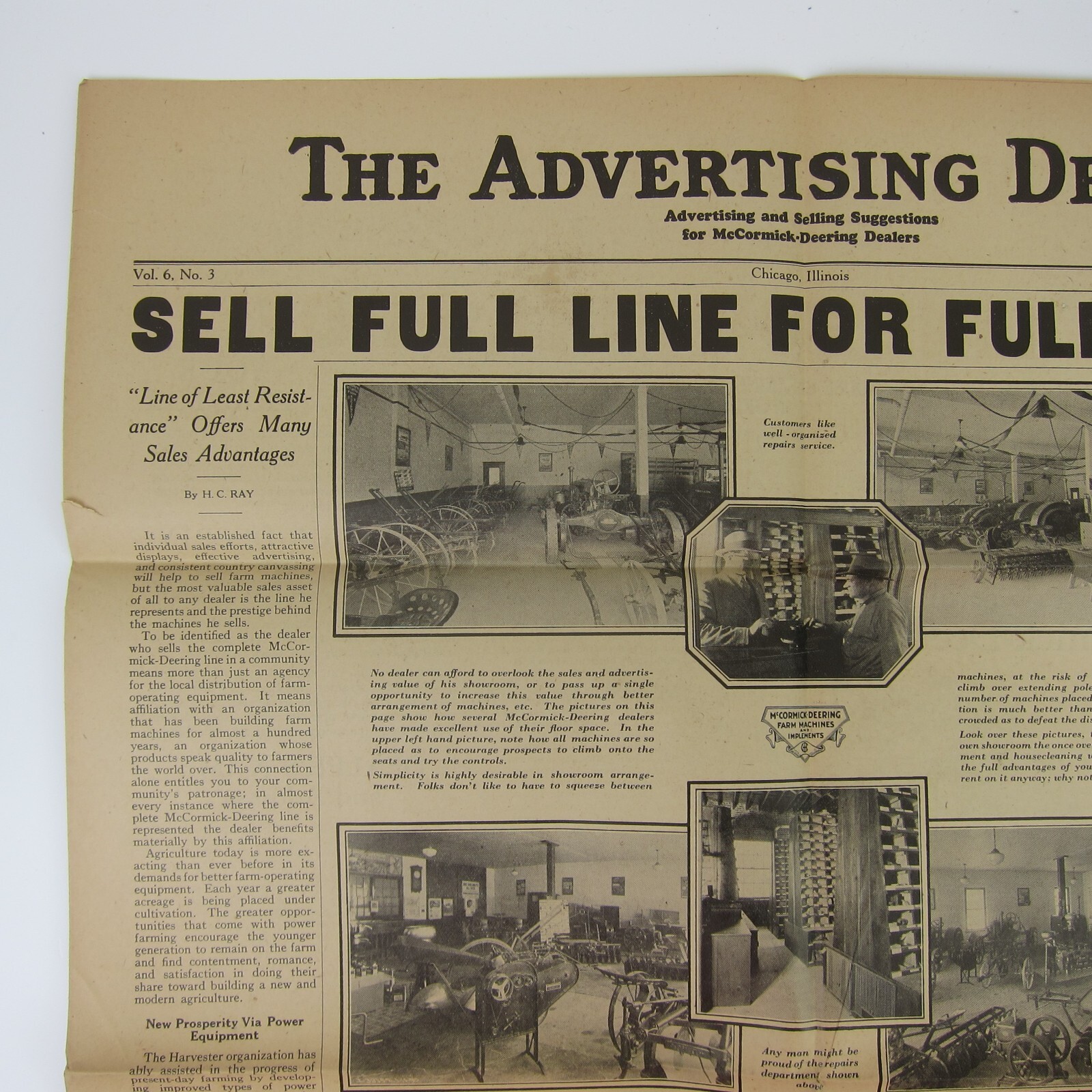 The Advertising Dealer McCormick-Deering Trade News 1929 Chicago IL Antique RARE