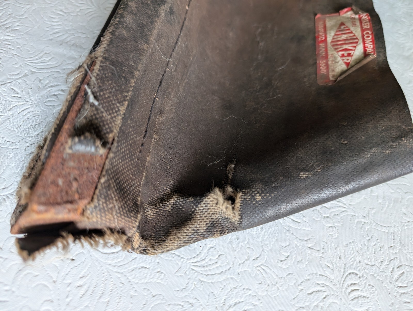 Vintage Hiniker Leather Seed Agriculture Cover