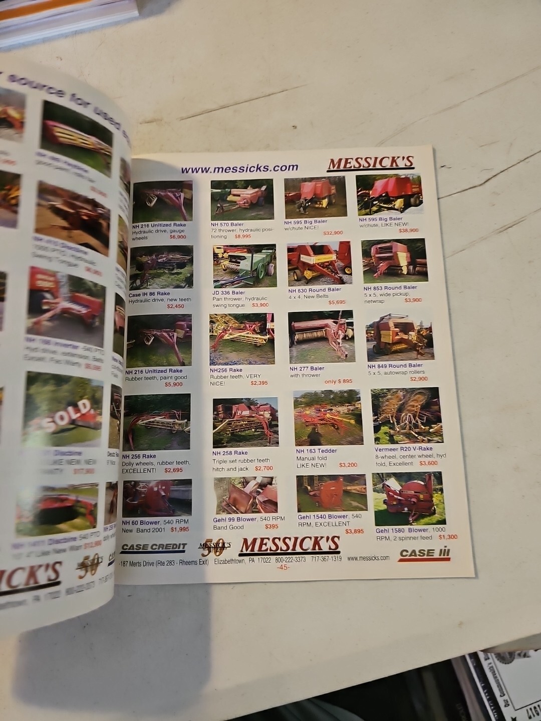 Messick&rsquo;s Farm Equipment 50th Anniversary Catalog 2002. Pennsylvania