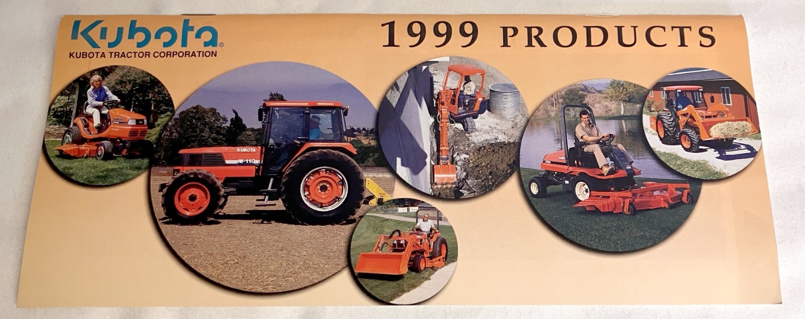 Kubota 1999 Products 48 pages Page Literature Guide 9&Prime; x 4&Prime; *NEW*