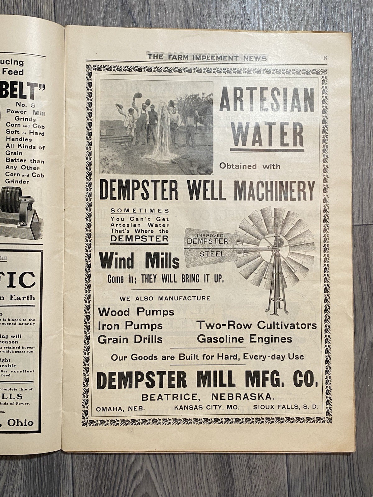 1902 The Farm Implement News Advertising Newspaper Chicago Masonic Temple