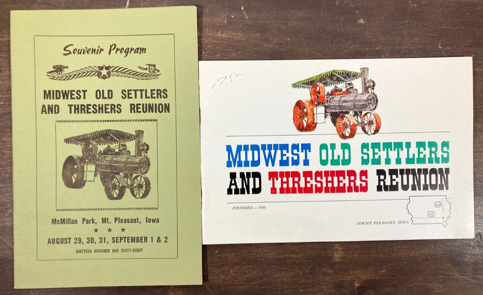 1968 Midwest Old Settlers And Threshers Reunion Program & History Booklet Lot 2
