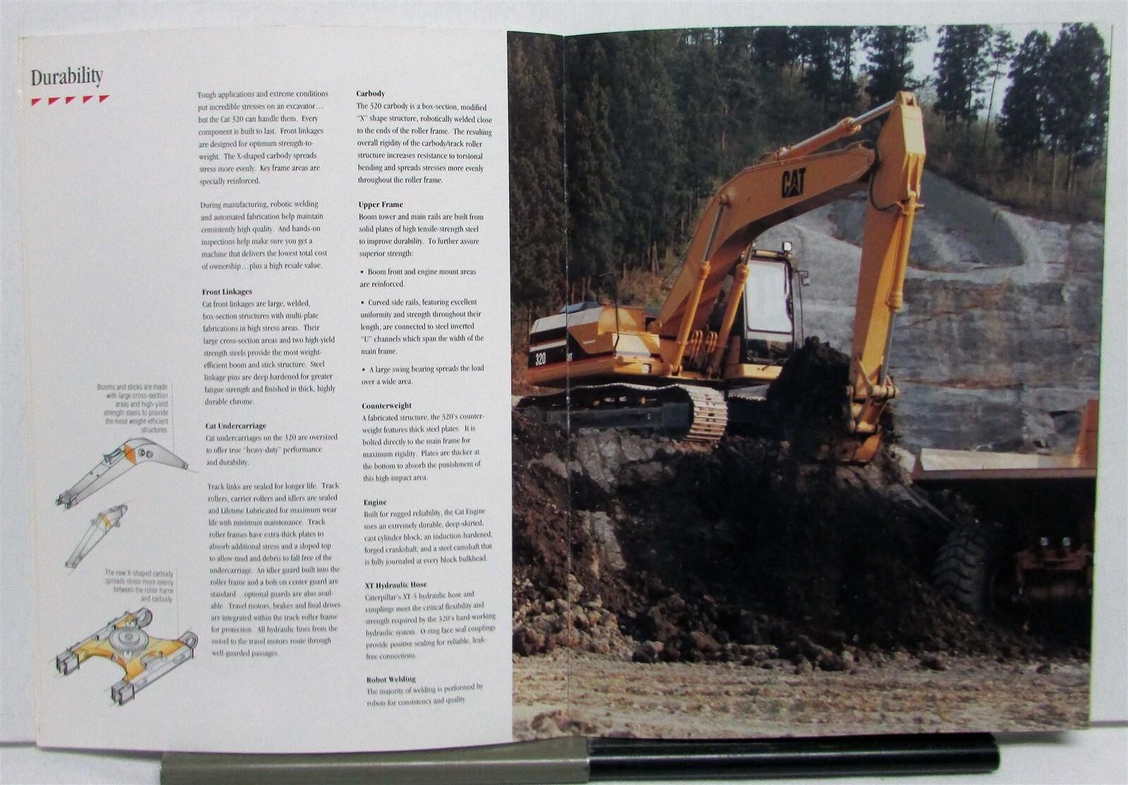 1992 Caterpillar 320 Excavator Construction Sales Brochure