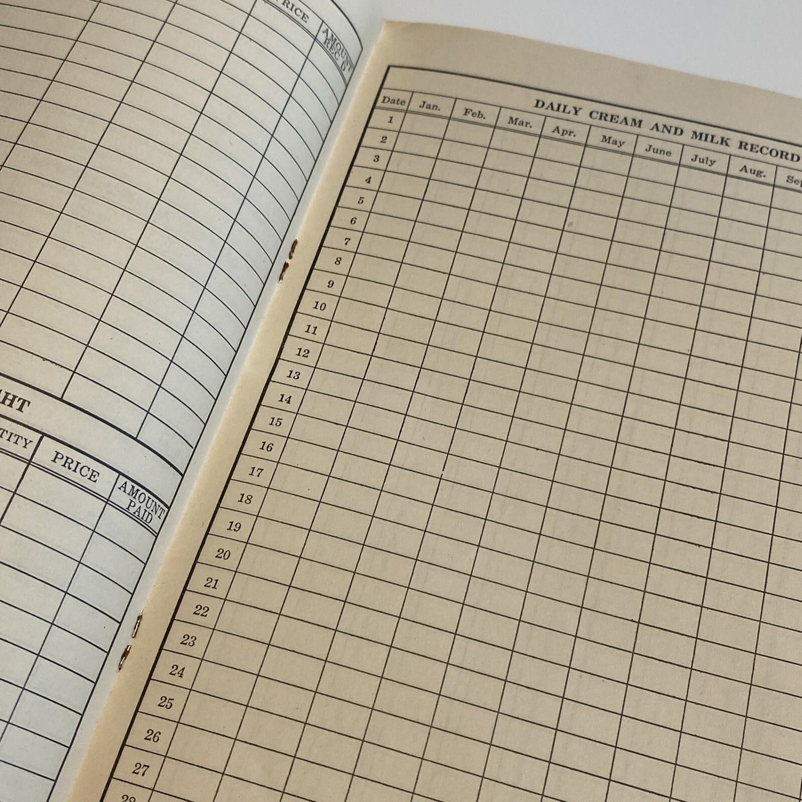 CASH PAID FOR DEAD ANIMALS Chippewa Falls Rendering Advertising Farm Record Book