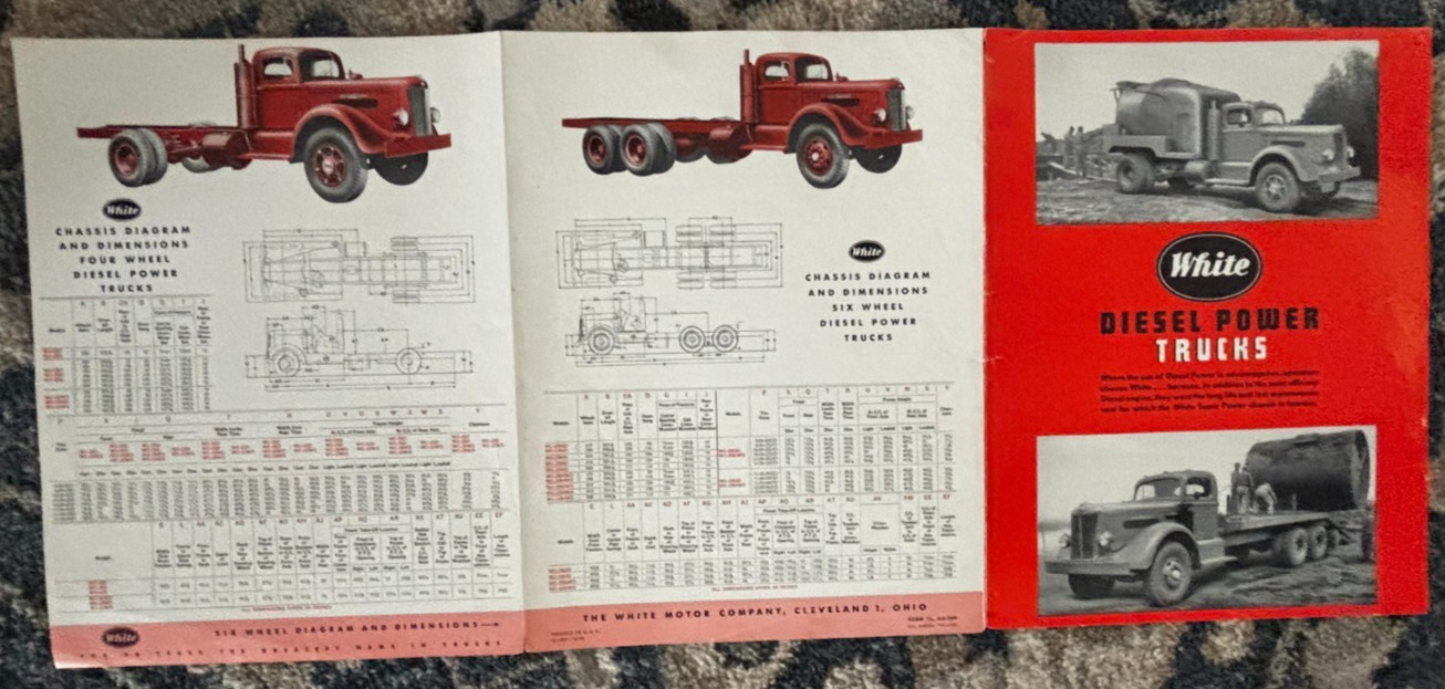 White Diesel Power Trucks for 1949 Brochure DCPA26