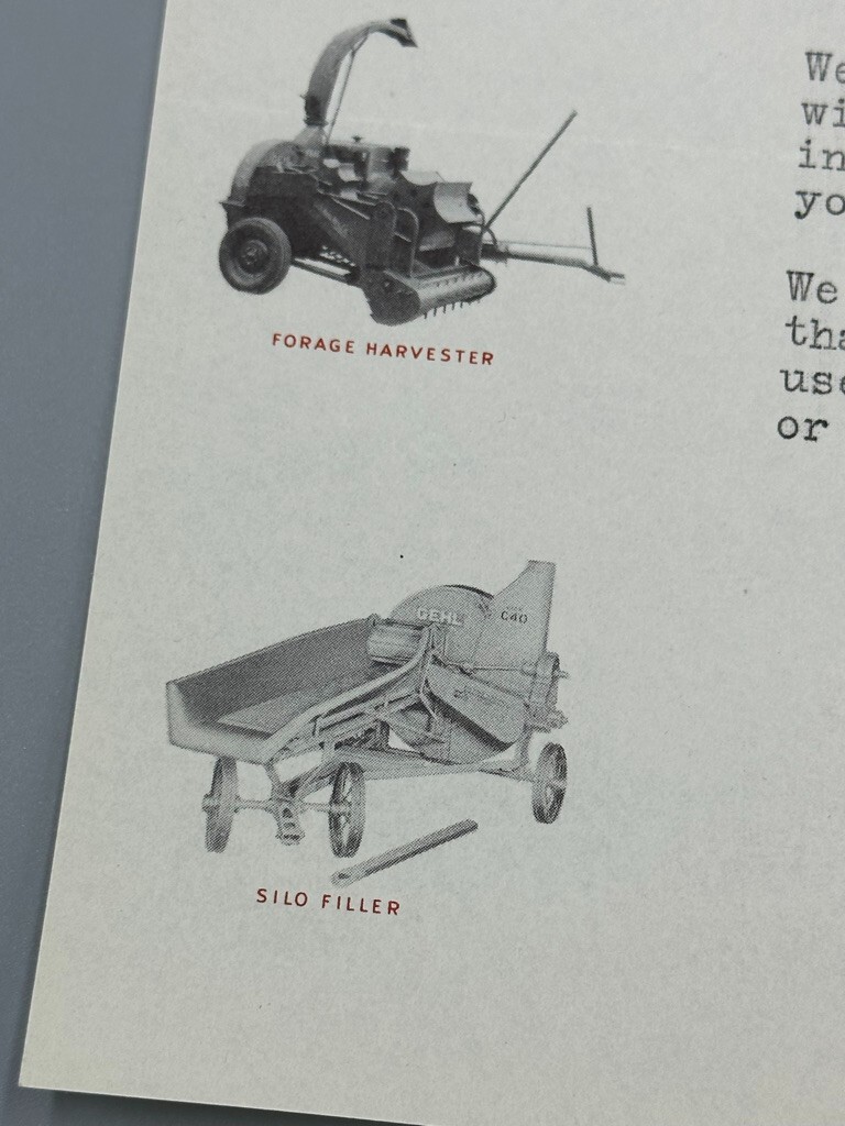 1947 GEHL BROS Farm Machinery WEST BEND WISCONSIN Advertising Vintage Letterhead
