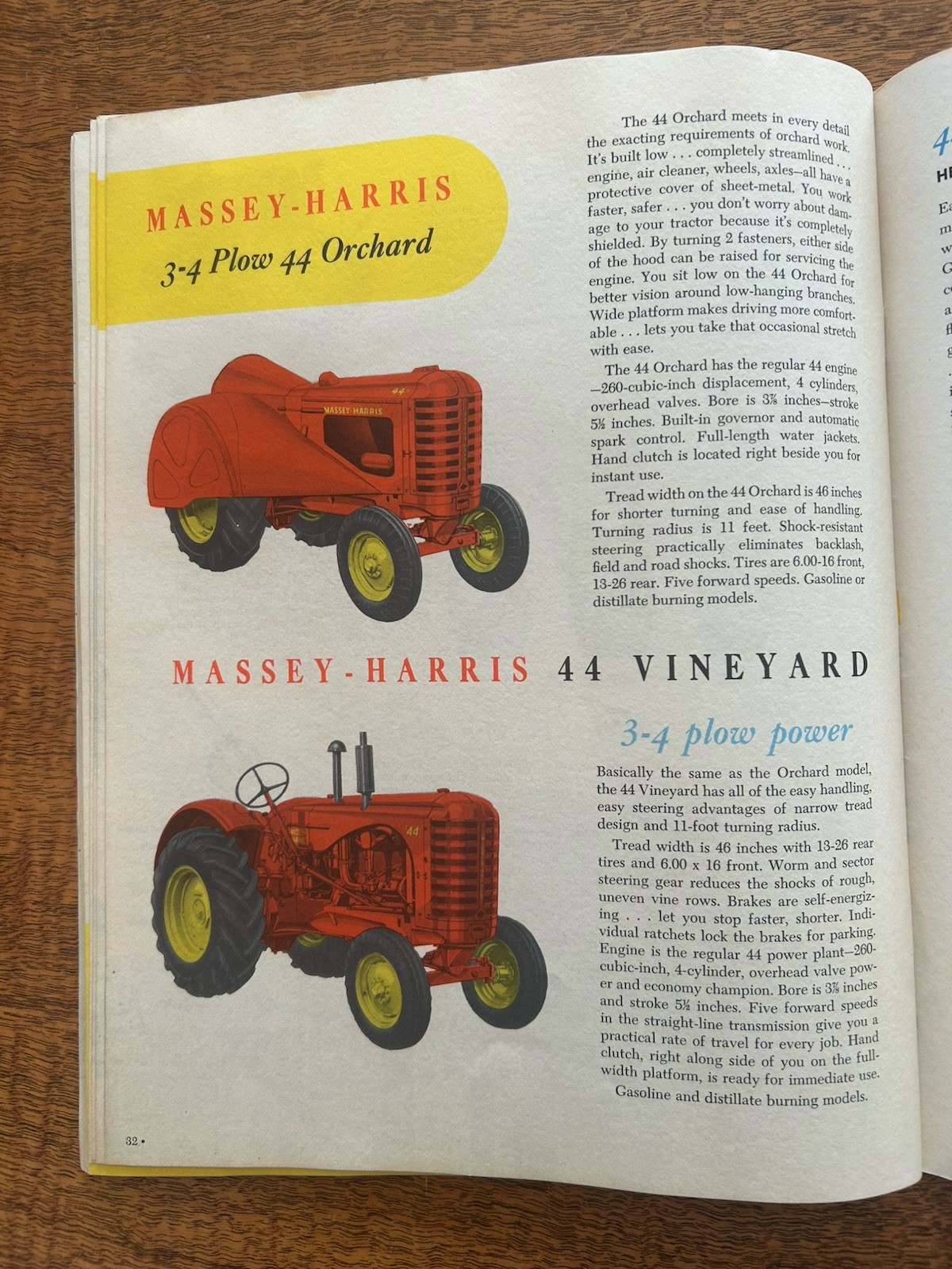 VINTAGE MASSEY HARRIS BUYERS Full Tractor GUIDE Orchard Hillside Rice CATALOG