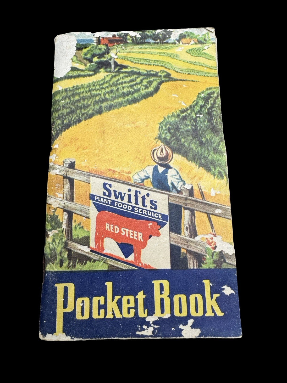 Swift’s Plant Food Service Red Steer Notebook Pocket Book Used 50&rsquo;s