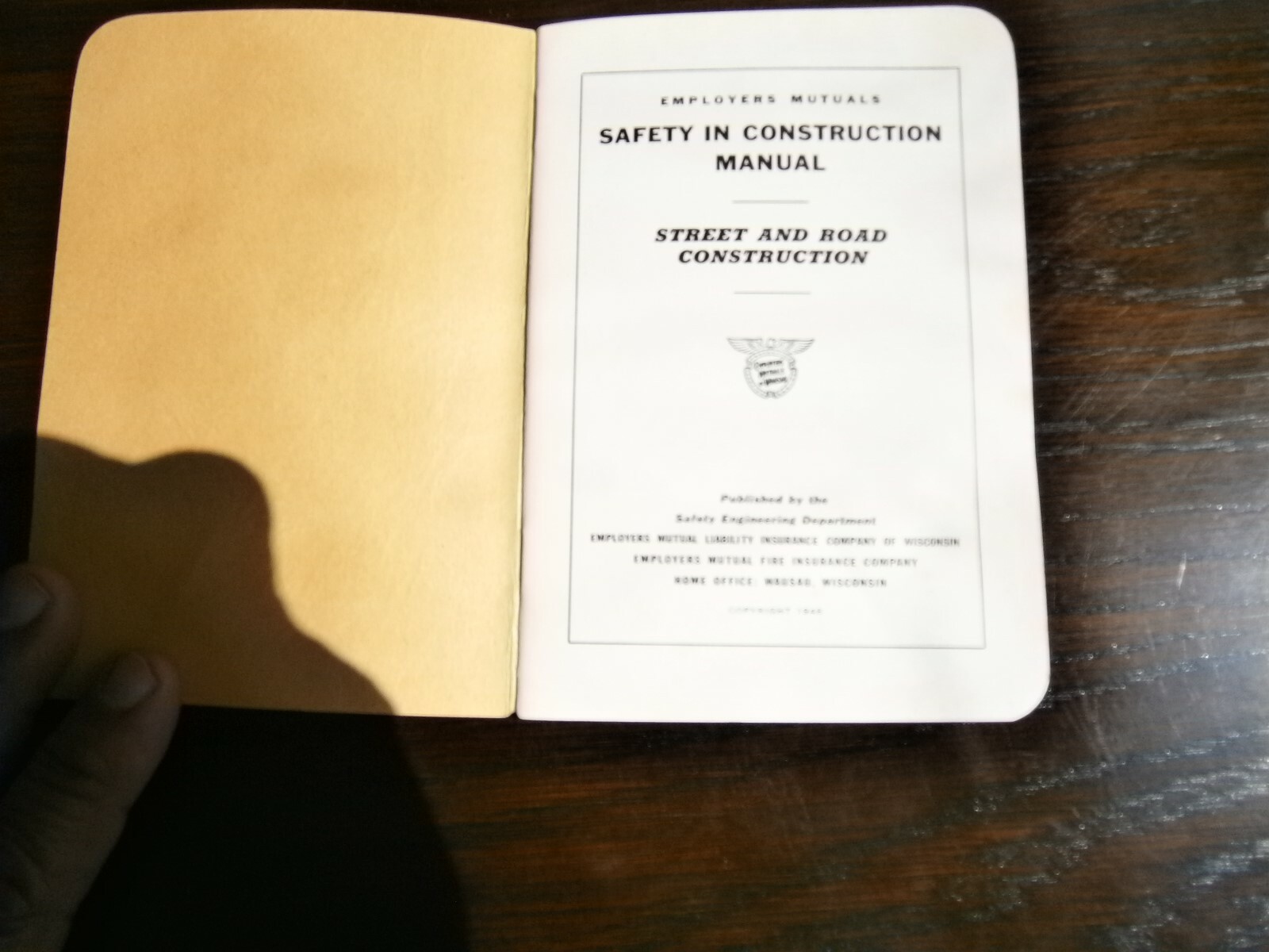 3 Safe Practices in Construction Booklets 1948 Employers Mutual Insurance