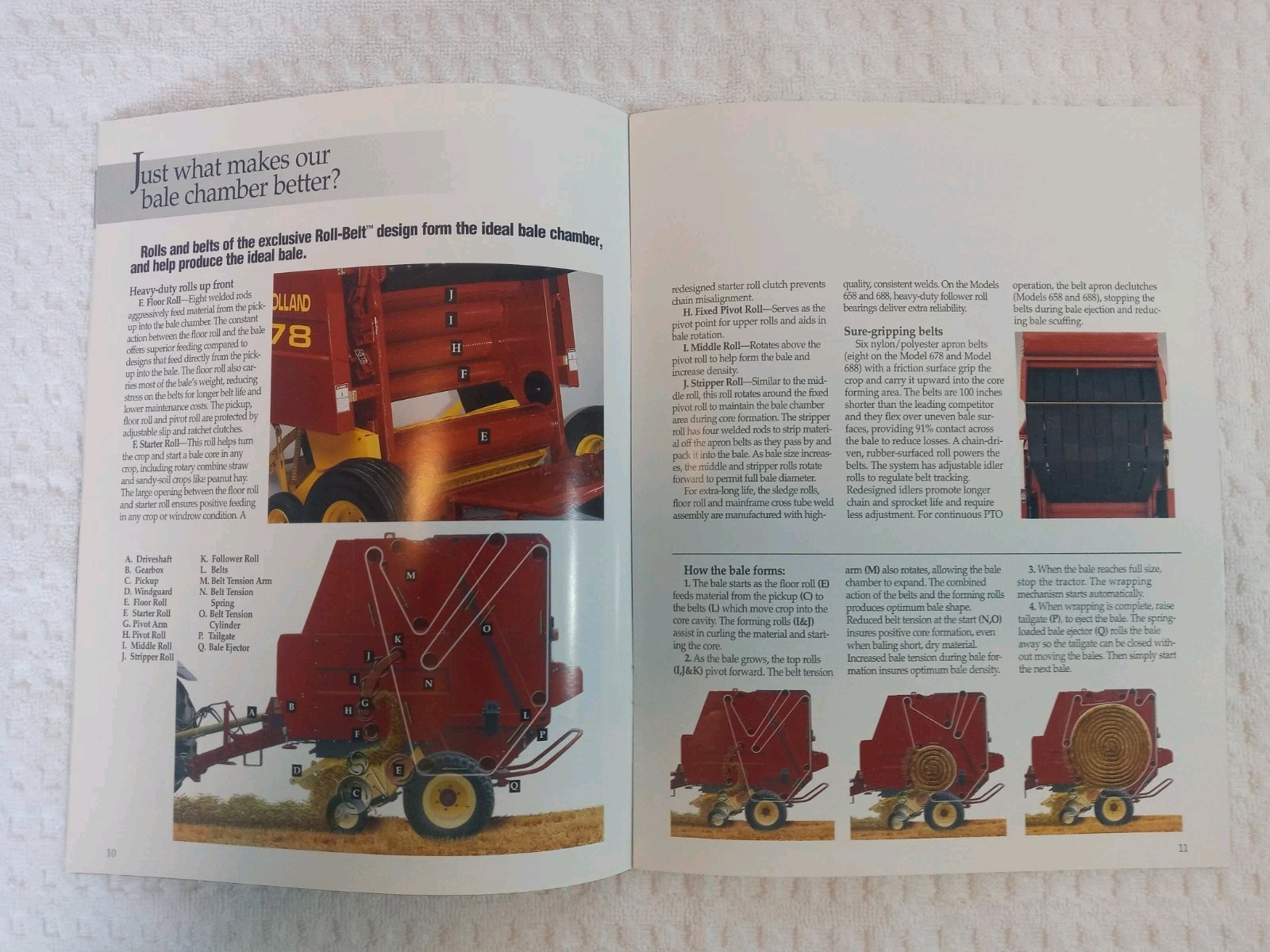 New Holland Round Baler Skid Steer Windrower Assorted Sales Brochures Lot Of 9