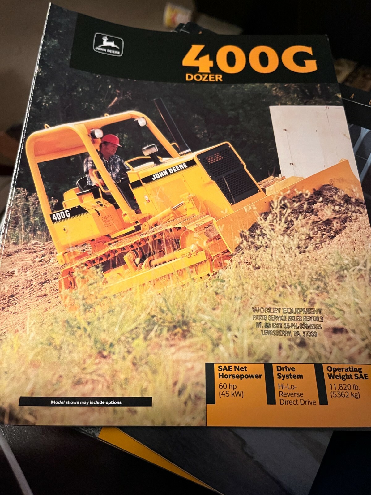 John Deere 400G Dozer For 1992 Brochure DCPA17