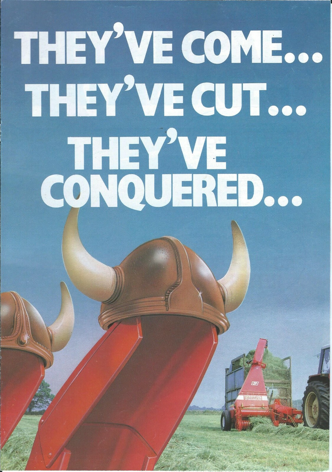 Farm Equipment Brochure Ad – JF – Viking – Forage Harvester – c1984 (F7240)