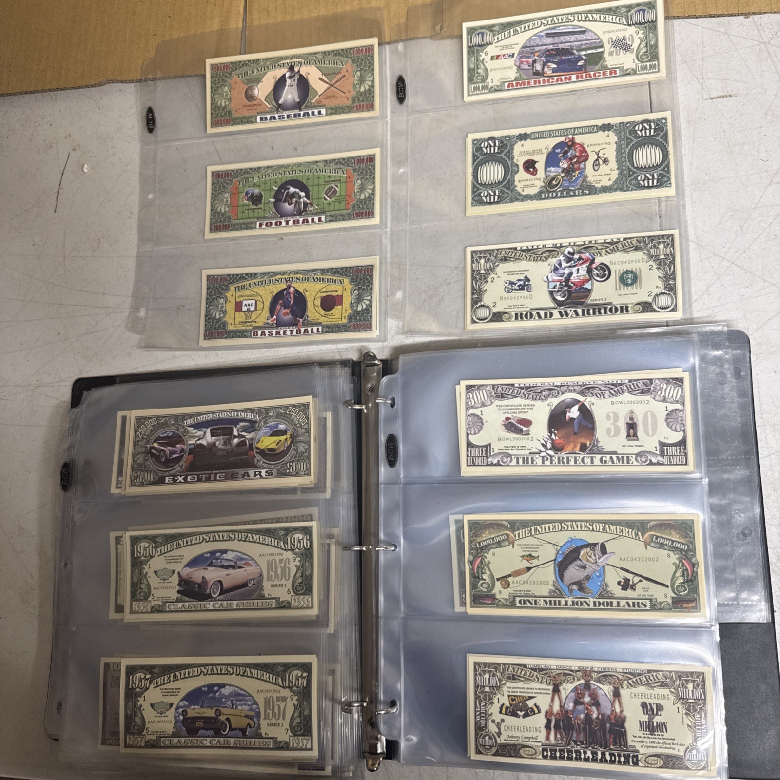 Huge Collection of 200+ Million Dollar Bills Mixed Themes /