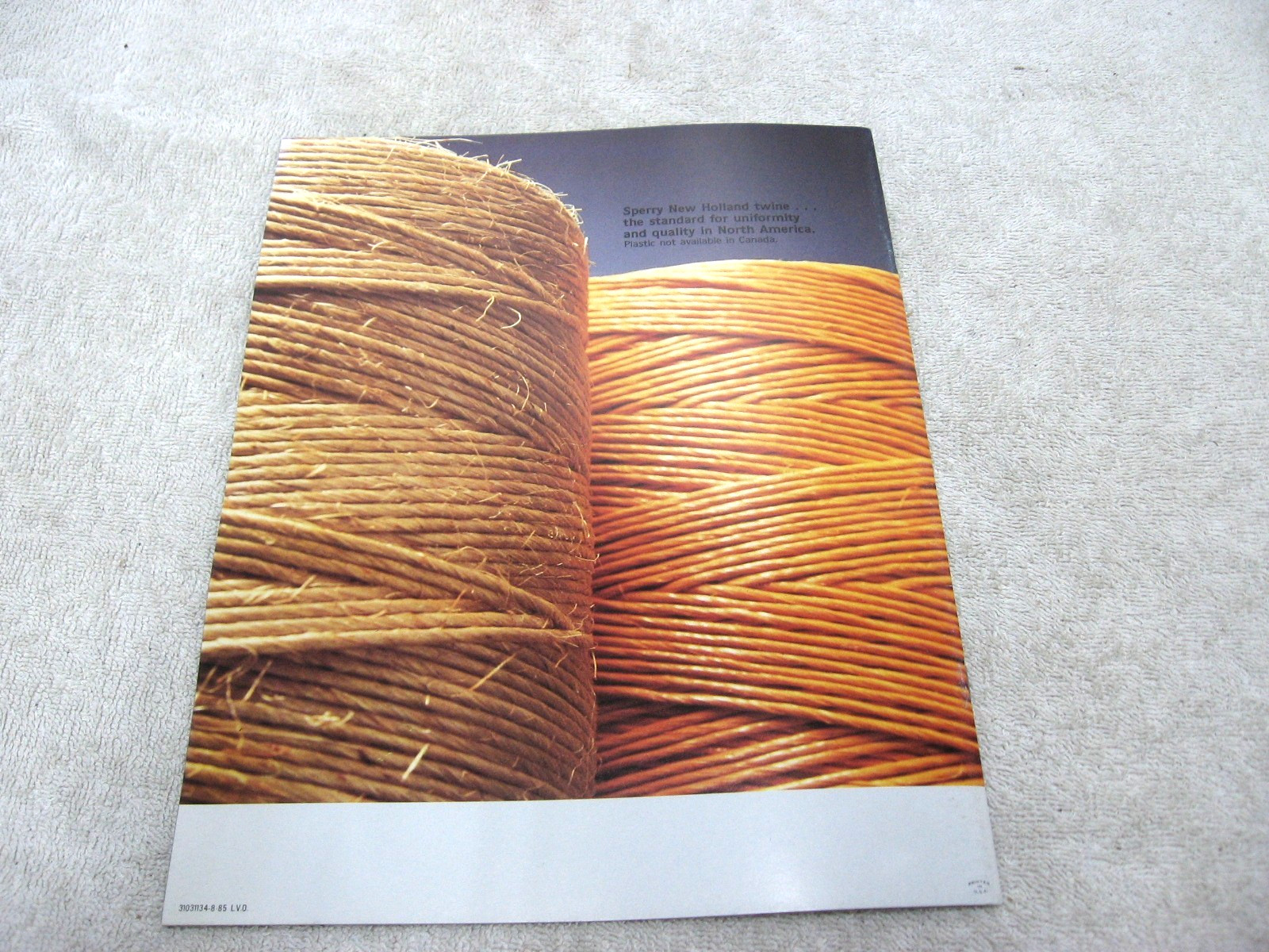 VINTAGE 1985 FORD NEW HOLLAND TRACTOR BALER BALERS BROCHURE 311 316 326