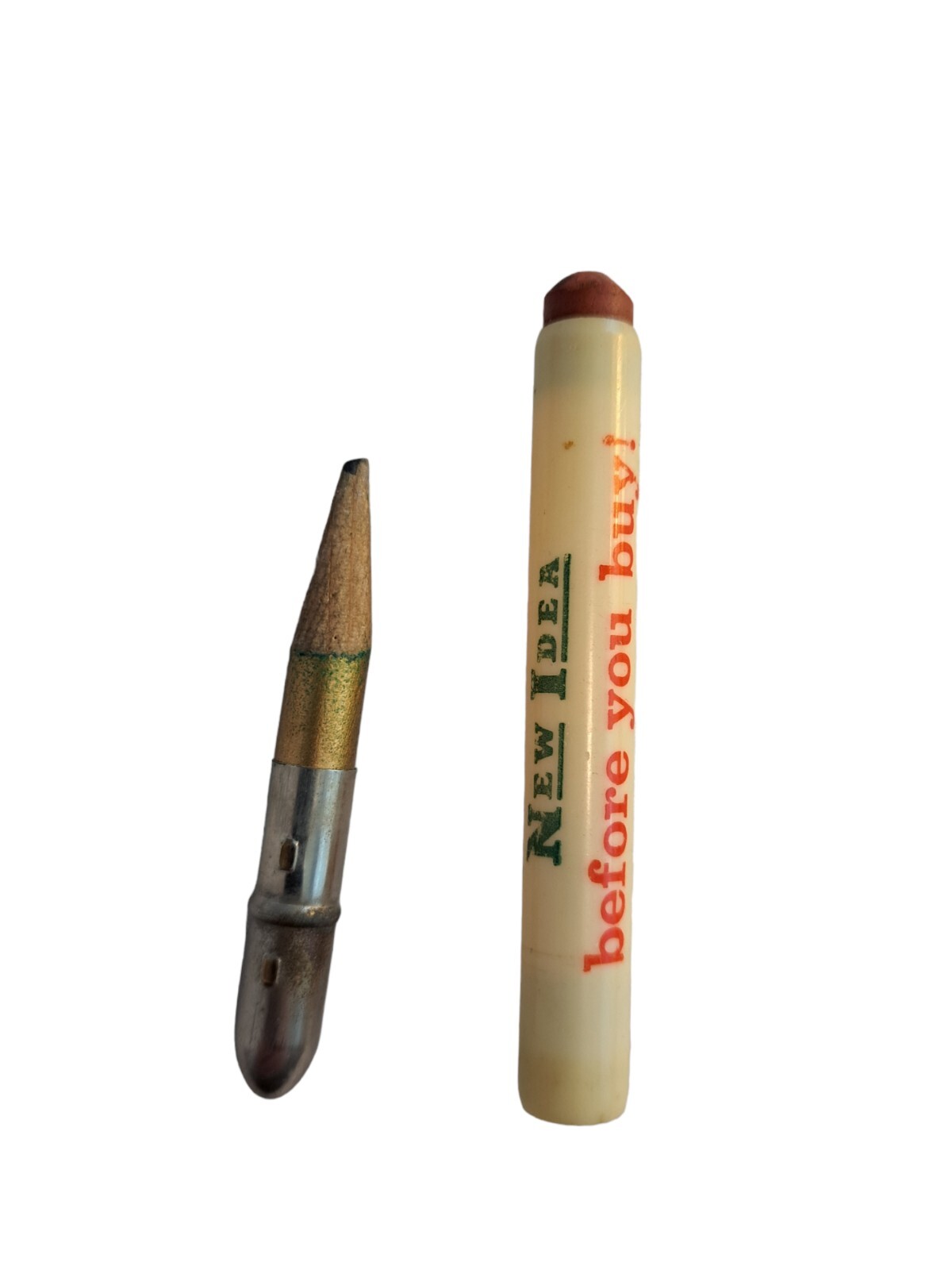 Look at New Idea before you buy! Farm Equipment Bullet Pencil Advertising VTG