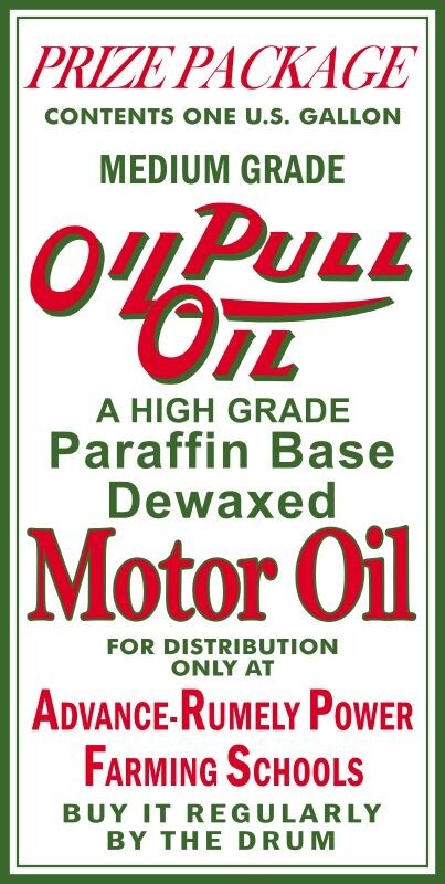 Advance Rumely Oil Pull Motor Oil NEW Sign 24×48&Prime; USA STEEL XXL Size
