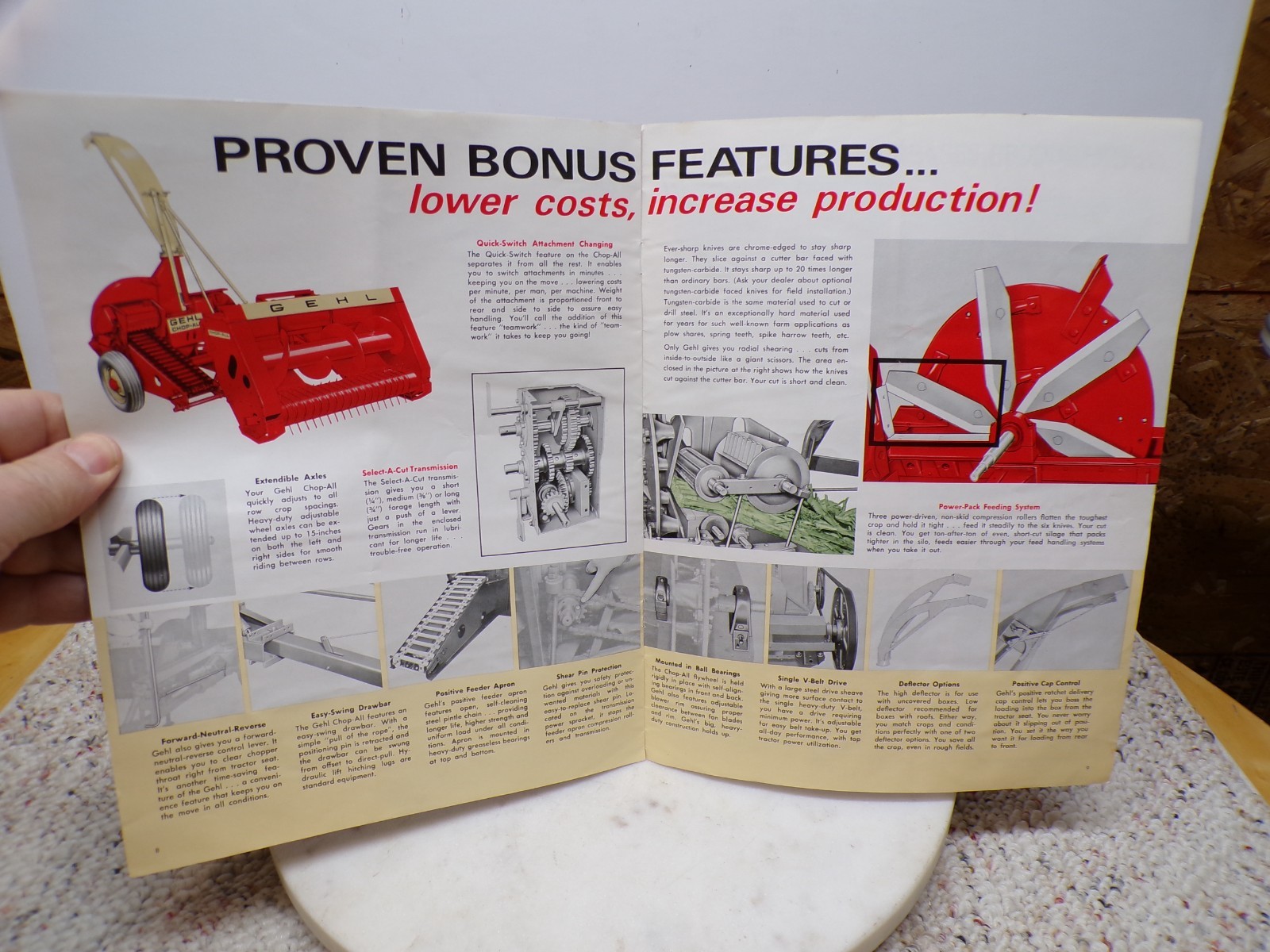 Gehl Chop-All Harvester Chop-King Farm Implement Dealer Sales Brochure