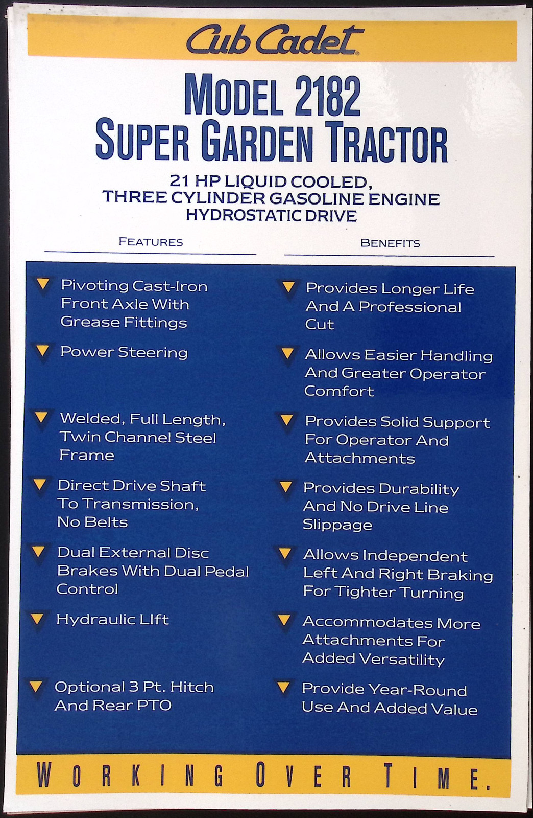 1999 Cub Cadet Dealer sales lot: Dealer Price List, The Big Event price list, Mo