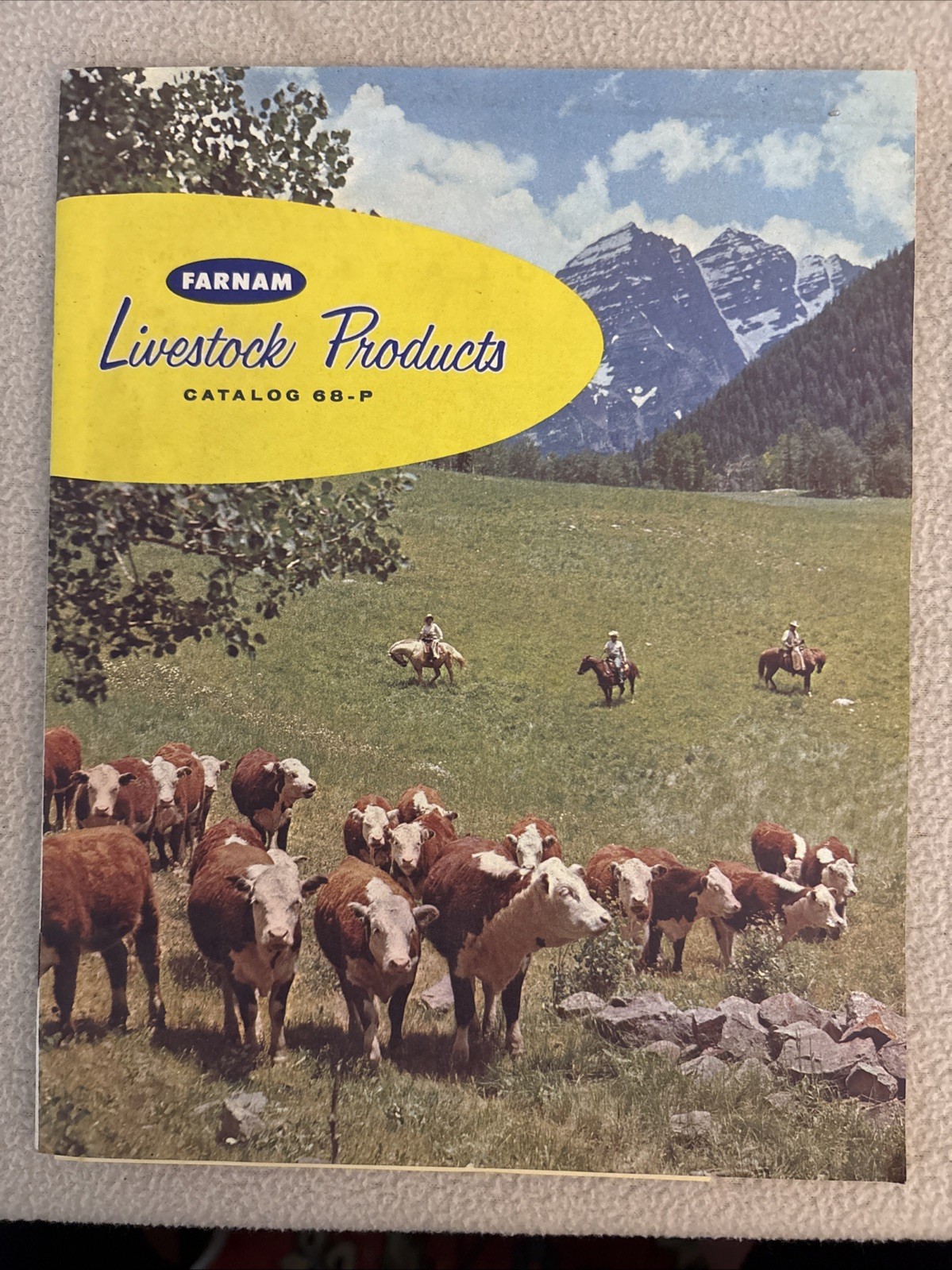 Vintage 1967 FARNAM Livestock Products Catalog 68-P and Order Form