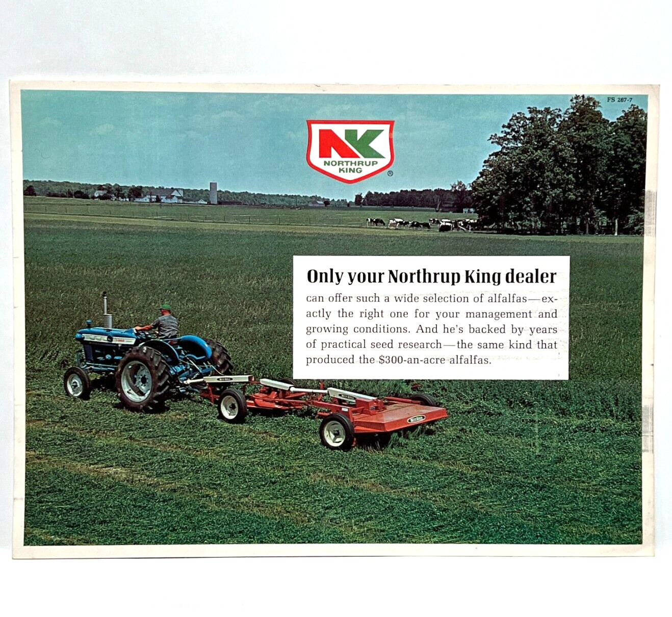 Vintage Northrup King Alfalfa Dealer Folded Paper Advertising Brochure