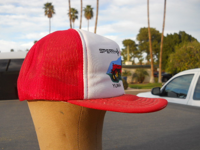Vintage Sperry New Holland Baler Yuma Roll AZ Mesh Snapback Trucker Farmer Cap