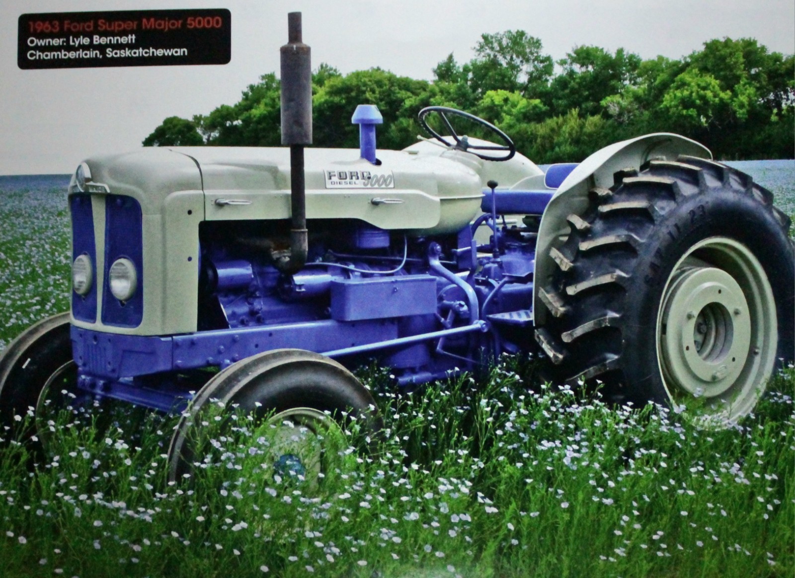 Ford Tractor Vintage Picture Wall Art Country Farm Decor Display