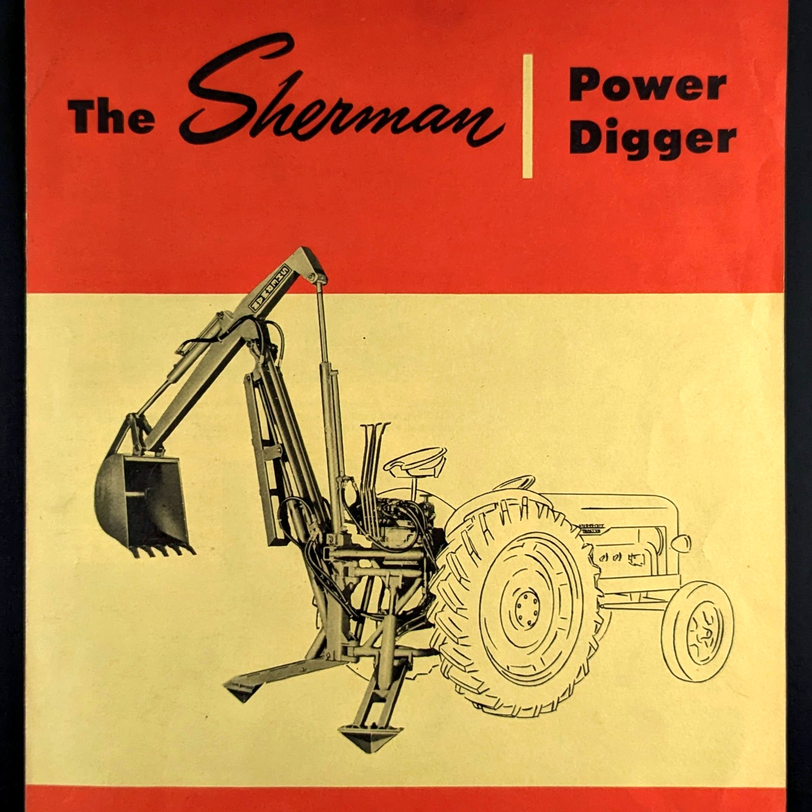 Vintage Sherman Power Digger Dealer Brochure 1950s