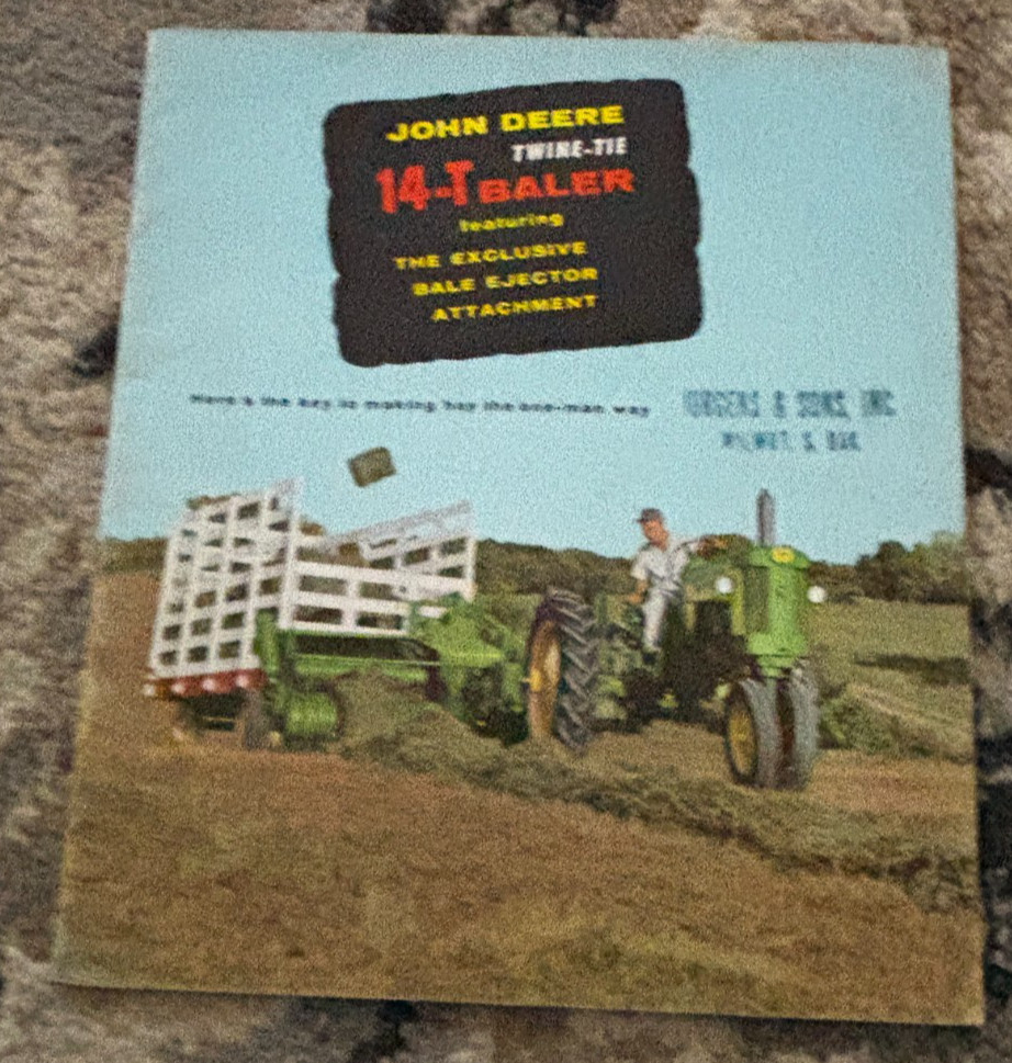 John Deere 14-T Baler For 1959 Brochure DCPA26