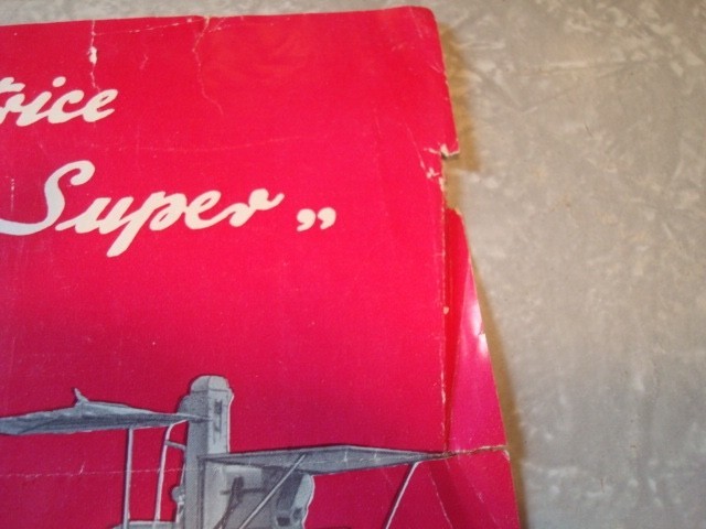 Italian Thresher Mietitrebbiatrice 1000 Super Rare Brochure Leaflet