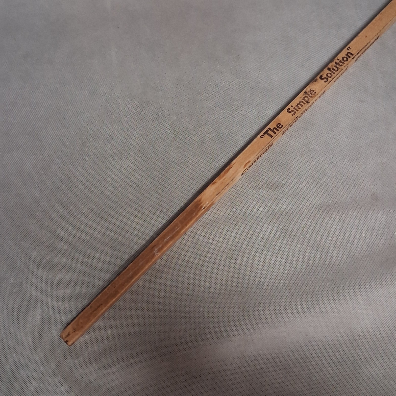 Vintage Agricultural Turbo 8EC Herbicide Advertising Wooden Yard Stick Square