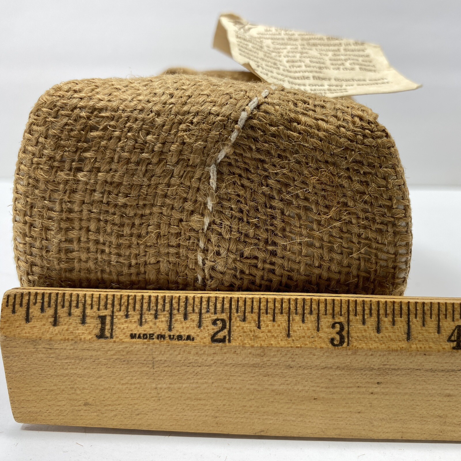 Vintage Cotton Bale Advertising Souvenir Mini Miniature Tag C & L Mini Bales