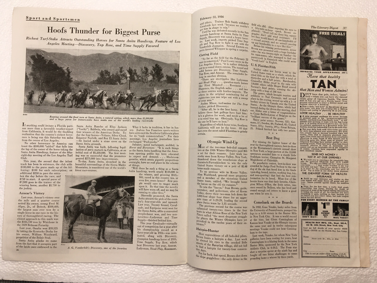THE LITERARY DIGEST MAGAZINE — FEBRUARY 22, 1936