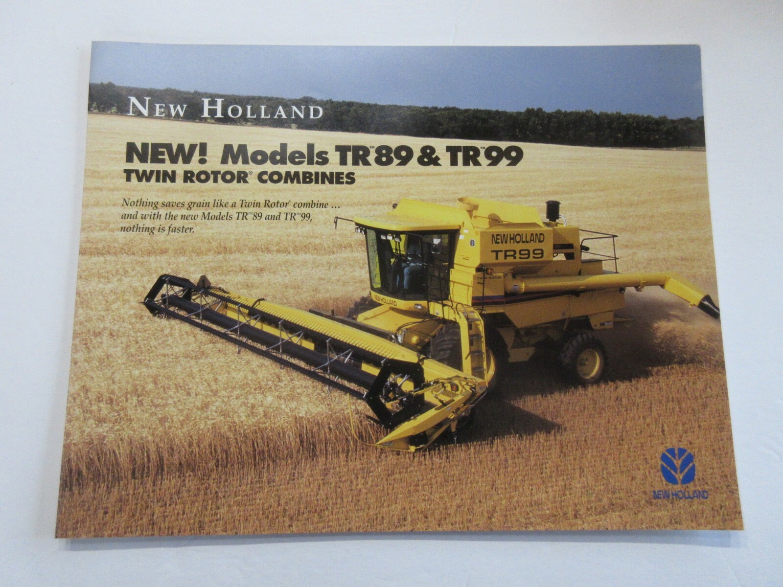 New Holland TR89 & TR99 Twin Rotor Combines Brochure 4 Page