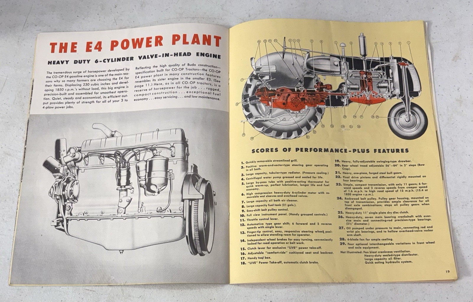 Original 1950&rsquo;s Coop Tractors Advertising Sales Catalog