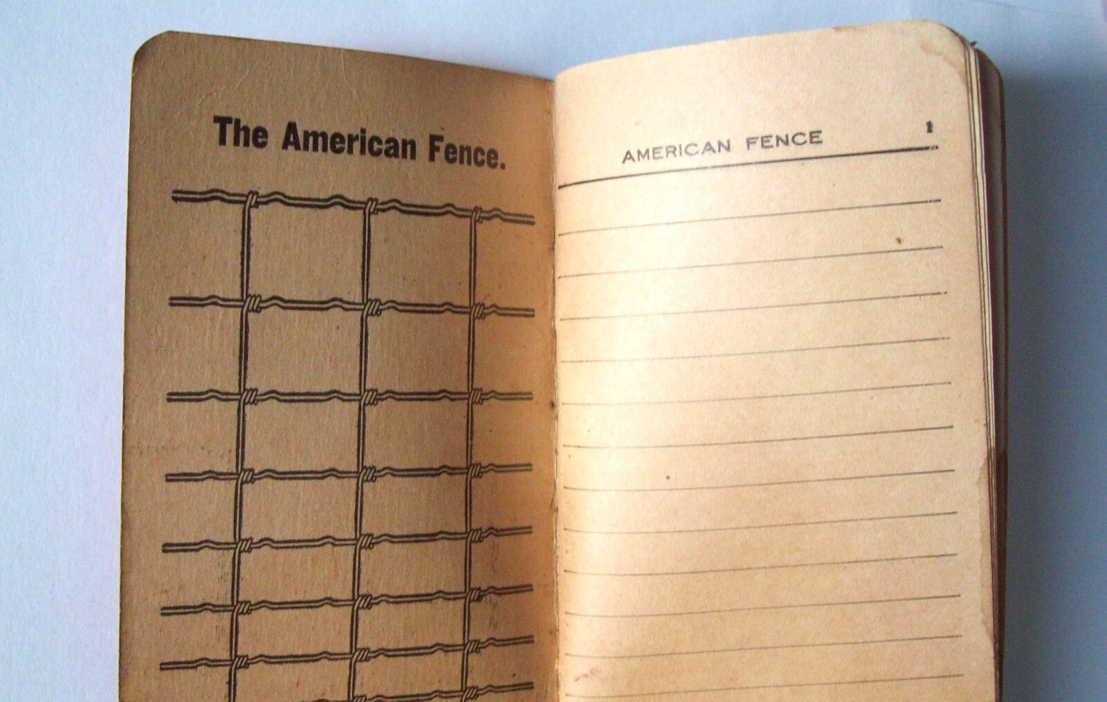 Vintage American Fence &Fertilizer Advertising old Memo Books 1900s Antique Farm
