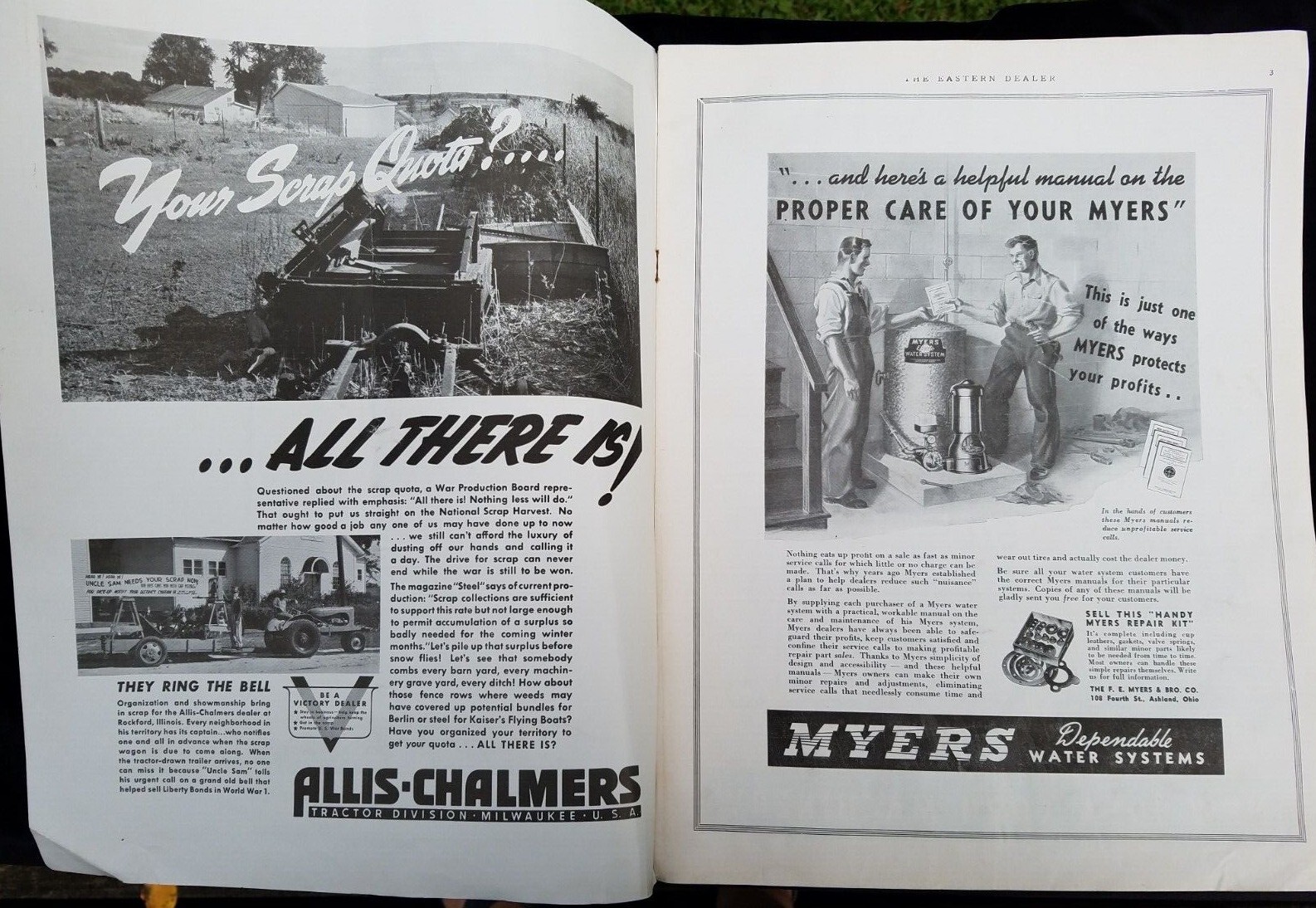 October 1942 Eastern Dealer Farm Implements Vehicle Merchants Wartime Rationing