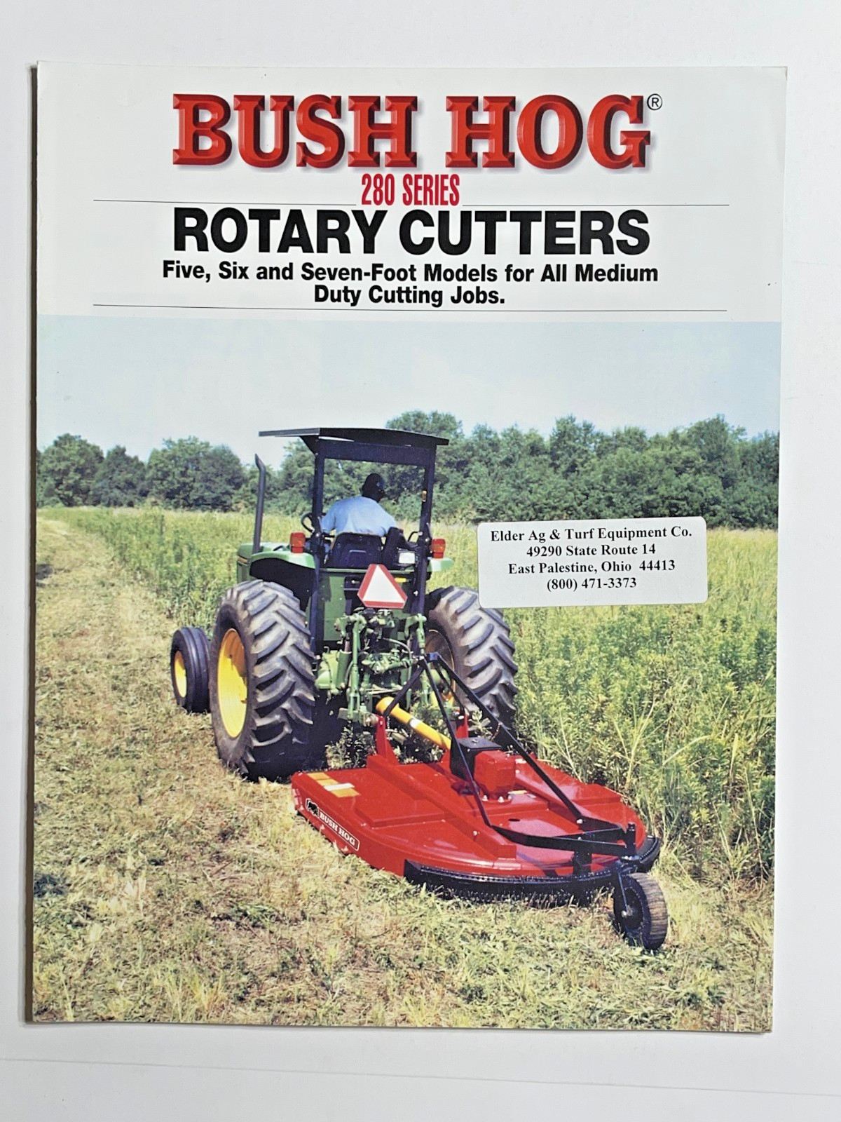 Bush Hog 280 Series Mower Sales Brochure *Showroom Sales Book* (2000s)