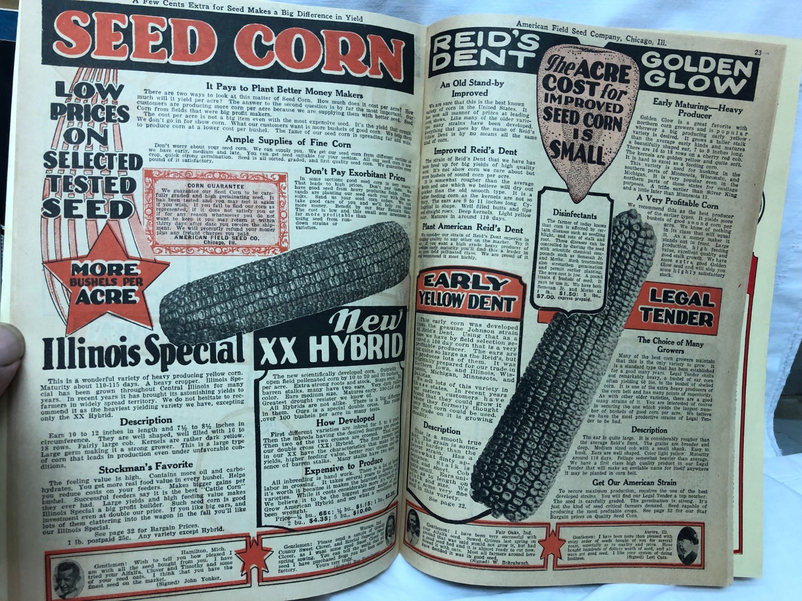 Vintage 1920-30&rsquo;s America&rsquo;s Field Seed Co. Booklet Farming