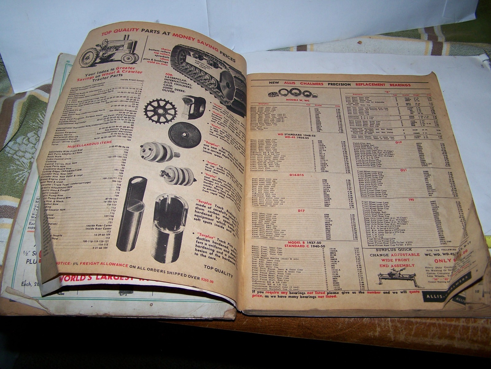 1935 Tractor Replacement Parts 1979 Surplus Catalogs Rumely Huber IHC Hart Parr