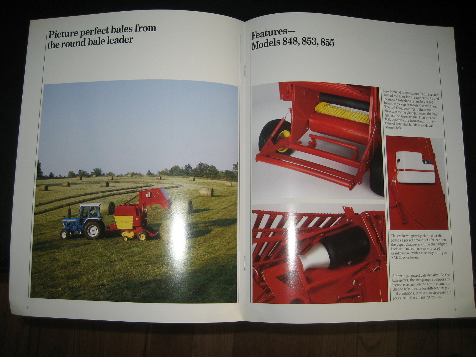 New Holland 630,848,853,855 Round Baler Sales Literature