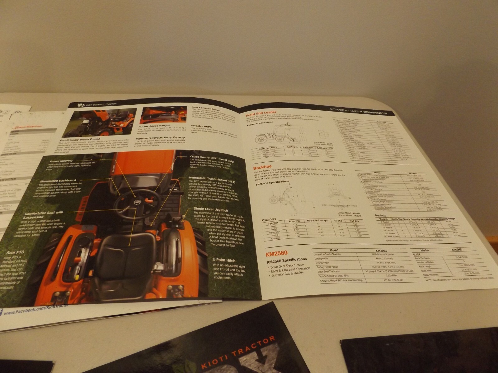 7-pc. KIOTI COMPACT, SUB-COMPACT, UTILITY TRACTORS, 2016
