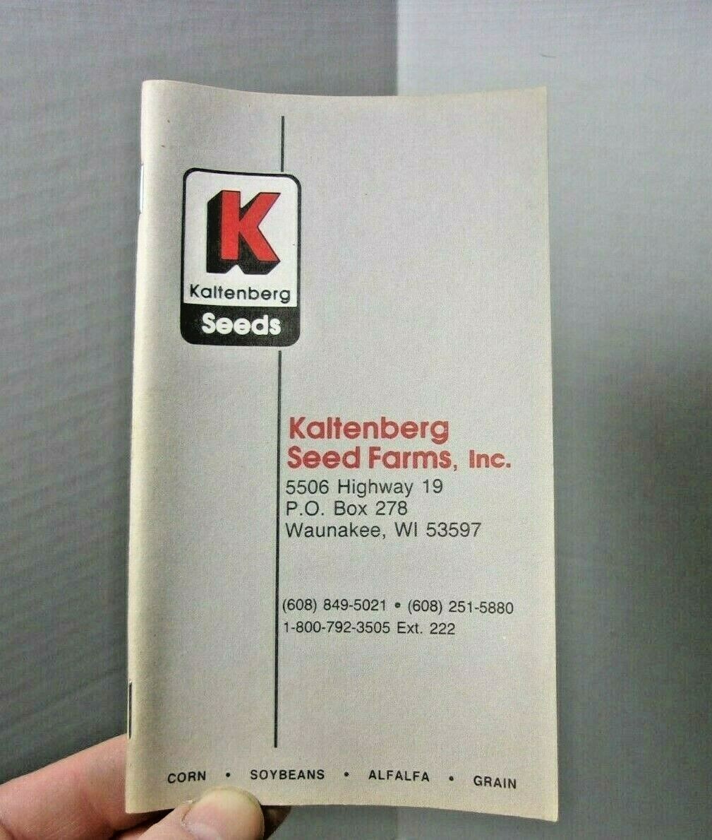 Kaltenberg Seeds Farmers Pocket Memo Advertising Agriculture Rare Vintage Book