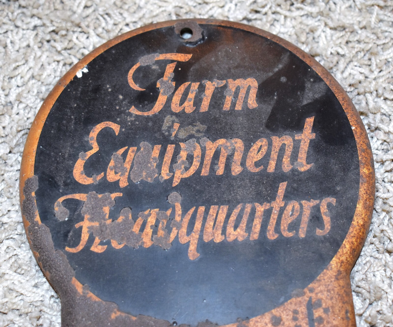 RARE Vintage McCormick DEERING Farm Tractor TRIPOLI IA Advertising THERMOMETER