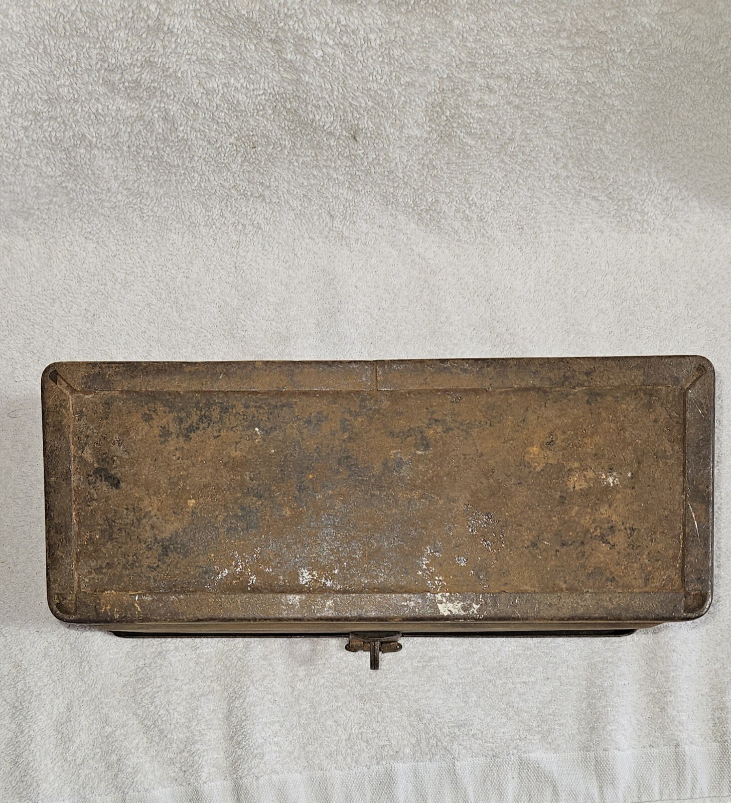 Vintage Fordson Tractor Tool Utility Box Embossed Lid Locking Clasp Early 1900&rsquo;s