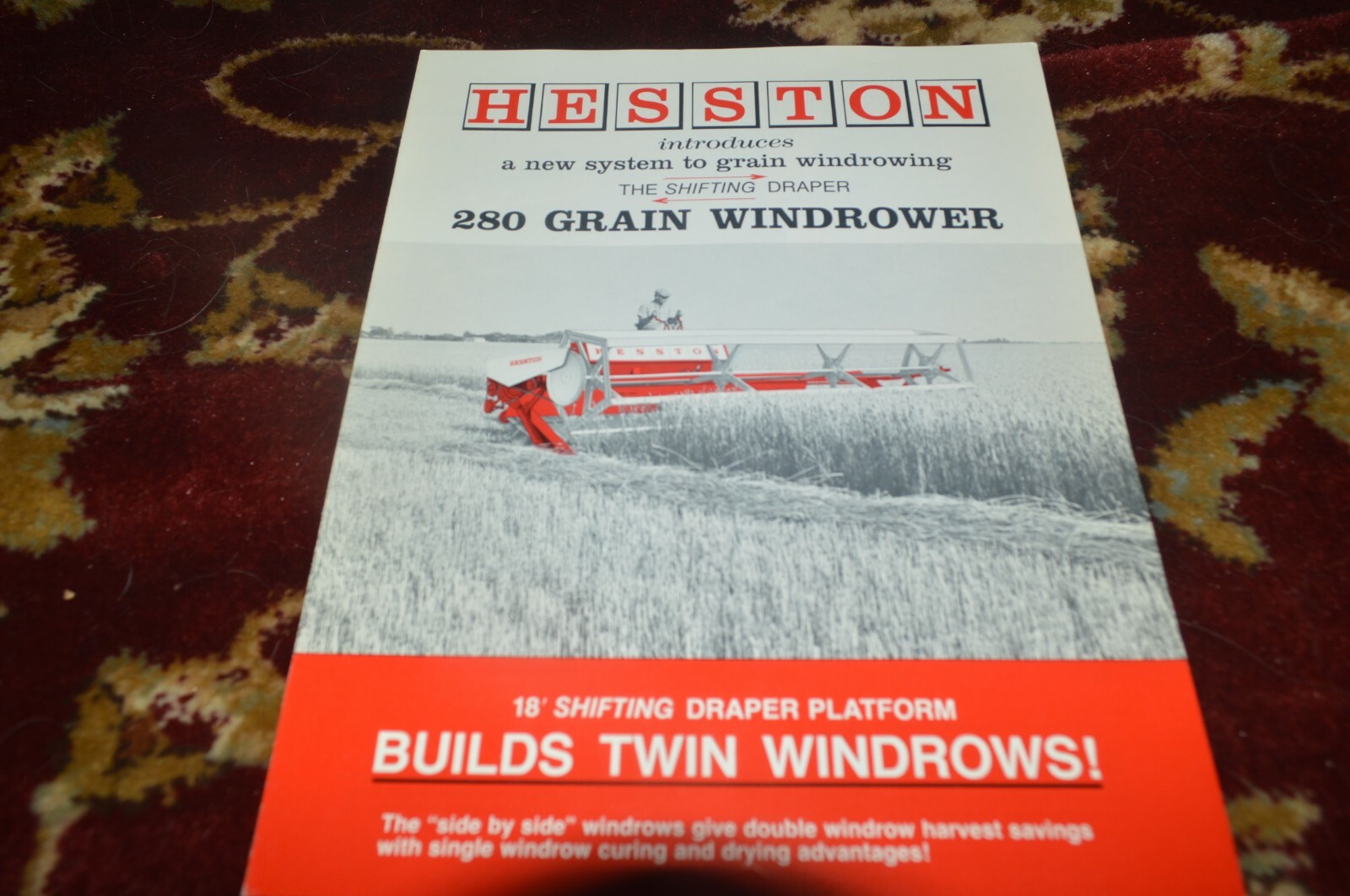 Hesston 280 Grain Windrower Brochure FCCA